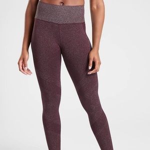 NWOT Athleta Twilight Tight, M, Antique Burgundy,